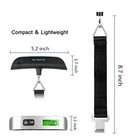 110lb 50kg Portable Travel Lcd Digital Hanging Luggage Scale Electronic Weight