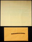M stl Iowa Central Rr Telegraph Wire Piece Letter Document 1975