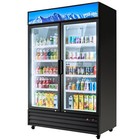 40 Cu ft Commercial Merchandiser 2 Glass Door Display Refrigerator Etl