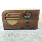 Vintage Philco Model 37-630 Tube Radio Wood Am sw For Repair Or Restoration