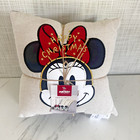 Disney Mickey   Minnie Mouse 2-piece Christmas Throw Pillows  12    X 12    Each New