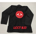 Lcct Brazilian Jiu Jitsu 300 Gi Jacket Black Red Embroidered M-3 Bjj Kimono Top