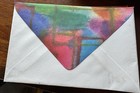 Vintage Onward Stationery Set Vivid Rainbow Tie Dye Paper Envelopes In Box Usa