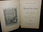 1894-95 Metropolitan Opera Company Catalog   Opera Stories Of Leading Artist 