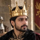 Medieval King Crown  Handmade Golden Royal Crown  Renaissance King Costume  Larp
