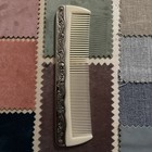 Vintage Silver Plate Floral Comb 7 25    Ornate Embossed   Matching 3 5inch Mirror