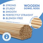 Wooden Dowel Rods 1 2 X 24 Inch  Unfinished Sticks Crafts   Diy   Woodpeckers