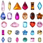 Sew On Rhinestone Crystals Mixed Shapes Acrylic Gems For Craft 500 Pcs