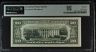Scarce 1974  20 Misalignment Error Note    pmg 55 Epq    51 Year Old Chicago Bill 