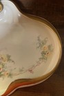Antique Porcelain Bavaria Hand-painted Floral Gold Trim Vanity Tray