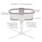 Halo Bassinest Luxe Swivel Sleeper Baby Bassinet Dove Grey Tweed