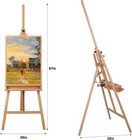 Wooden Art Painting Easel Artist Studio Easel With Artist Tray Holds 48   Canvas