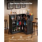 Uimoso 4-tier L-shaped Bar Unit With Shelves For Home  Kitchen  Or Pub Use