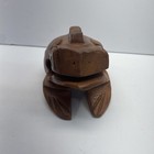 Vintage Hand Carved Wood Frog Toad Guiro Musical Music Instrument  no Stick 