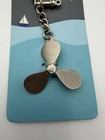 Nautical Propeller Keyring Kikkerland Keychain Brass Ship Boat