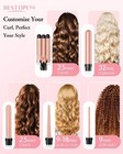5 In 1 Curling Wand Set 3 Barrel Hair Crimper Fast Heat Hair Curler