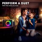 Masingo New Karaoke Machine For Adults And Kids With 2 Wireless Microphones  Led