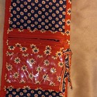 Vera Bradley Quilted Foldable Wallet Red blue white Floral