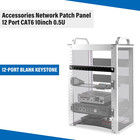 12 Port Patch Panel  10inch 0 5u Cat6 Network Patch Panel For Deskpi Rackmate T1