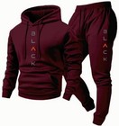 2pcs Jogger Set Track Pants Suit Hoodie Athletic
