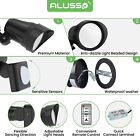 Motion Sensor Led Security Light Outdoor Floodlight Night Black Wall Mount Wired