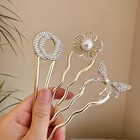 3pcs Alloy Hair Accessories Decorative French Twist Hair Pins Women Girl