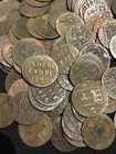 1800s Netherlands Dutch East Indies Island Of Sumatra 1 8 Stuiver Shipwreck Coin