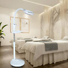 16x Diopter Floor Stand Rolling Magnifier Led Lamp Glass Magnifying Light Facial
