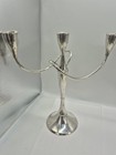 Pair Of Vintage International Silver Weighted Sterling Convertible Candelabra