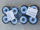 Varsity Plus Roller Skate Wheels set Of 8  Black Aluminum Hub 62mm 31mm Usa Made