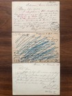 3x Mexico Old Postal Stationery Postcard Collection To Germany 1890s-1900s   
