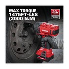 Alloyman Cordless Impact Wrench  1475ft-lbs  2000n m  1 2 High Torque Brushle   