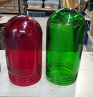 Vintage Industrial Explosion Proof  Light  2 Glass Lens Red   Green Steam Punk