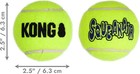 Genuine Kong Squeak Squeakair Balls 3-pack  New