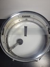 Ludwig Metal Snare Drum Black And White Badge Evans Drum Heads   Stand
