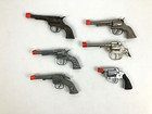 Vintage Cap Gun Lot     Hubley  Pet  Esquire  Daisy  Fanner 50 Style     As-is