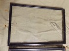 3 Different Vintage Mid-century Black Picture Frames W Glass Odd Sizes