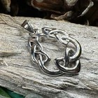 Celtic Knot Necklace Irish Scottish Welsh Pendant 925 W free Chain