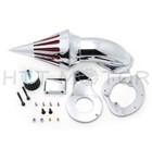 Spike Air Intake Cleaner Kit Filter For Honda Shadow 600 Vlx600  99- 12 Chrome