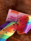 Jojo Siwa Large Hair Bow Clip Rainbow Colored With Sparkles Multicolor Nwt