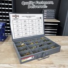 Grade 8 Sae   Uss Flat Washers Zinc Yellow Assortment  - 561 Pcs