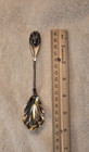 Saxon Stag By Gorham Coin Silver Sugar Spoon Gold Wash Fluted Bowl No Monogram