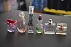 Empty Celebrity Perfume Bottle Lot 6 Jlo Celine Dion Christina Aguilera Halle