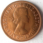 1963 Great Britain 1 2 Penny - Au unc - Queen Elizabeth Ii - Free Ship - Gbbin