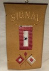 Wwi    son In Service    Us Army Wool felt Window Pennant banner Signal Corps Framed