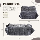 Bean Bag Ottoman foot Rest fireside Chair Memory Foam Lazy Bean Bag Sofa Living