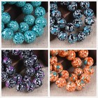 8mm 10mm Round Glass Colorful Painted Loose Crafts Beads Lot Jewelry Making Diy