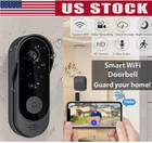 Smart Wireless Wifi Doorbell Intercom Video Camera Door Ring Bell Chime Security