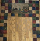 Craftsman Tile Fireplace Surround Multicolor Mercer Repro W Bear Cabin Mural