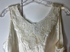 Cinema Etoile Women s Ivory Medium Satin Camisole Crochet Lace Romantic Nwt